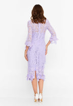 floral embroidery gown