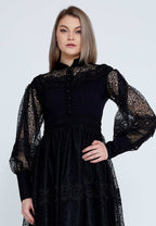 short black lace dress