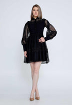 short black lace dress