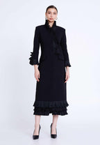 pleated dress