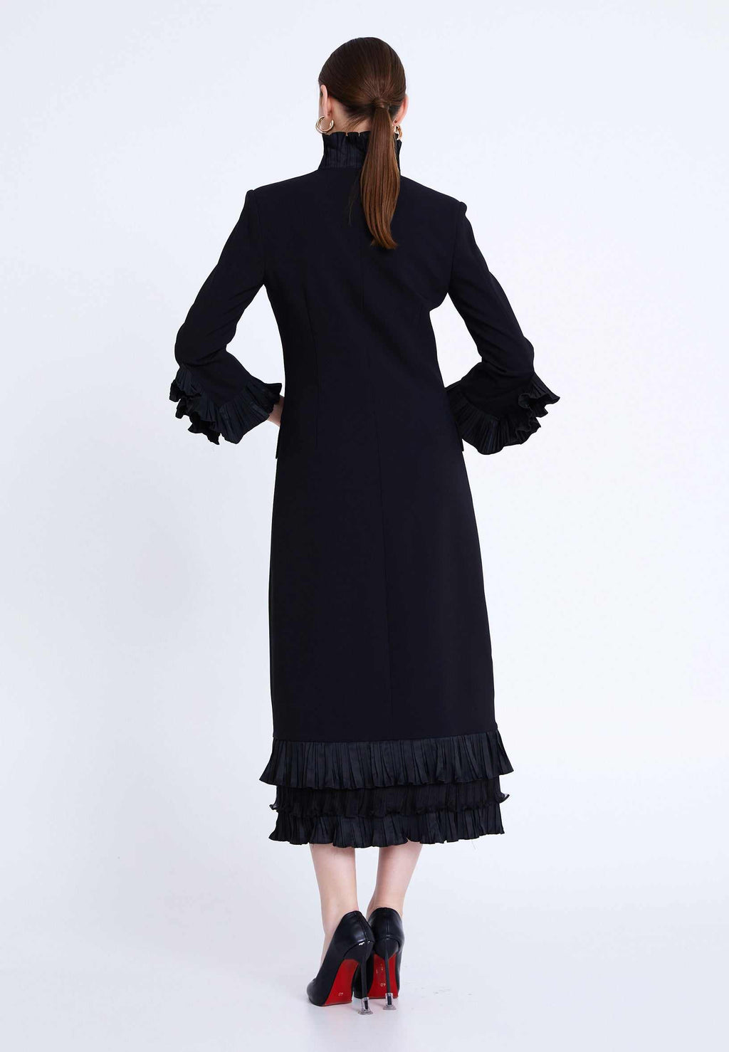 pleated dress