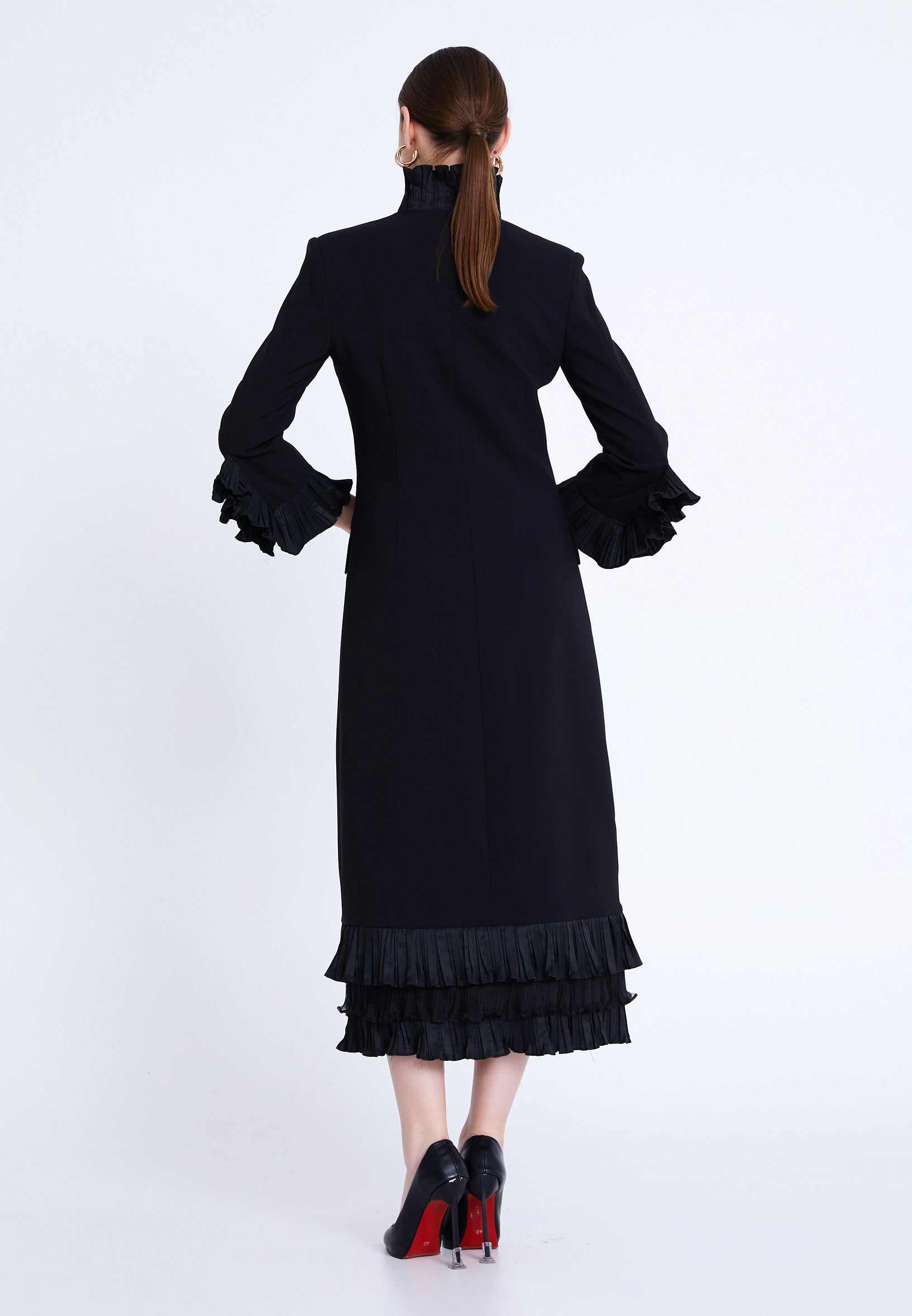 pleated dress