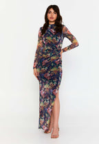 floral long dresses print