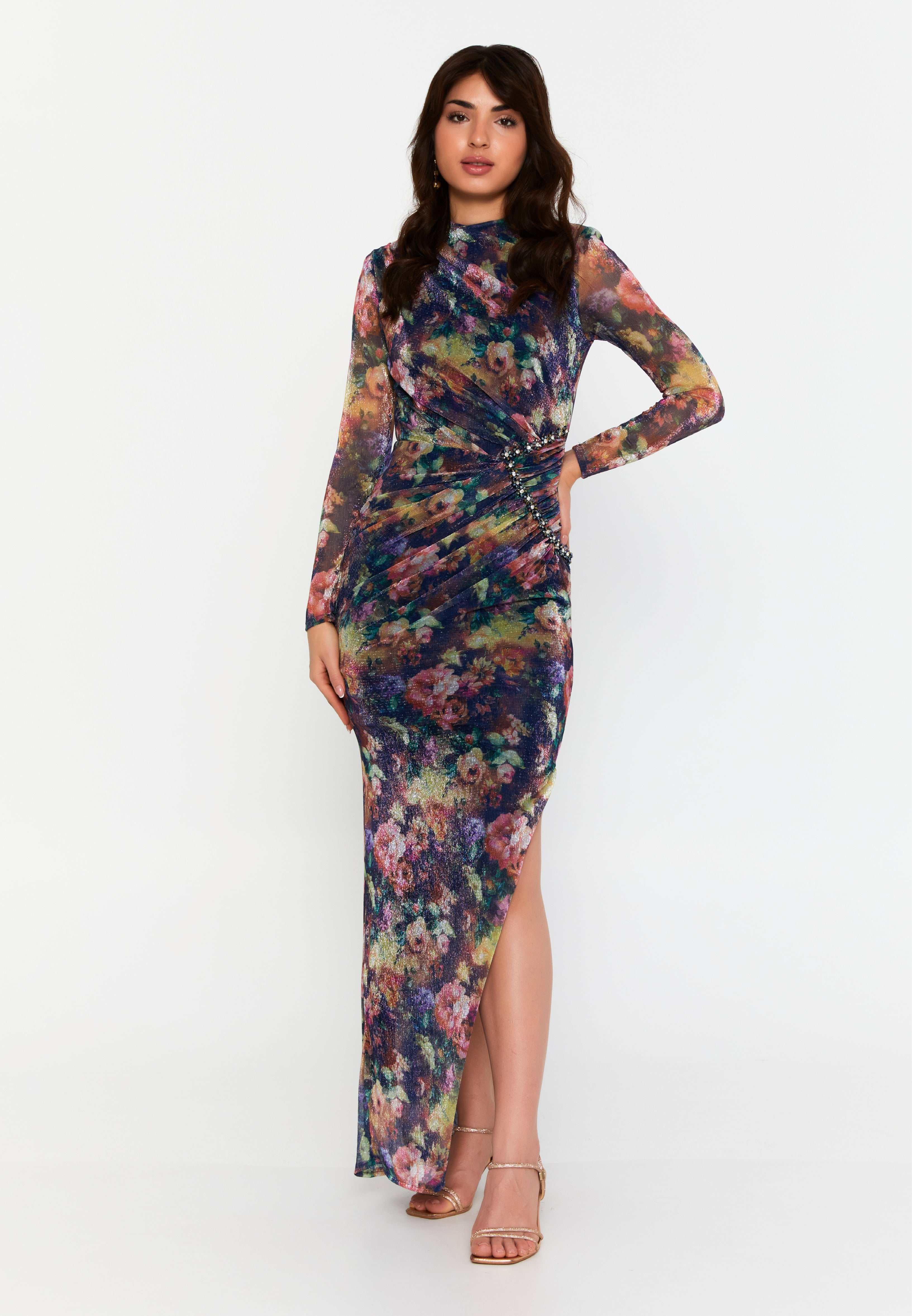 floral long dresses print