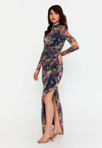 floral long dresses print