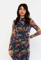 floral long dresses print