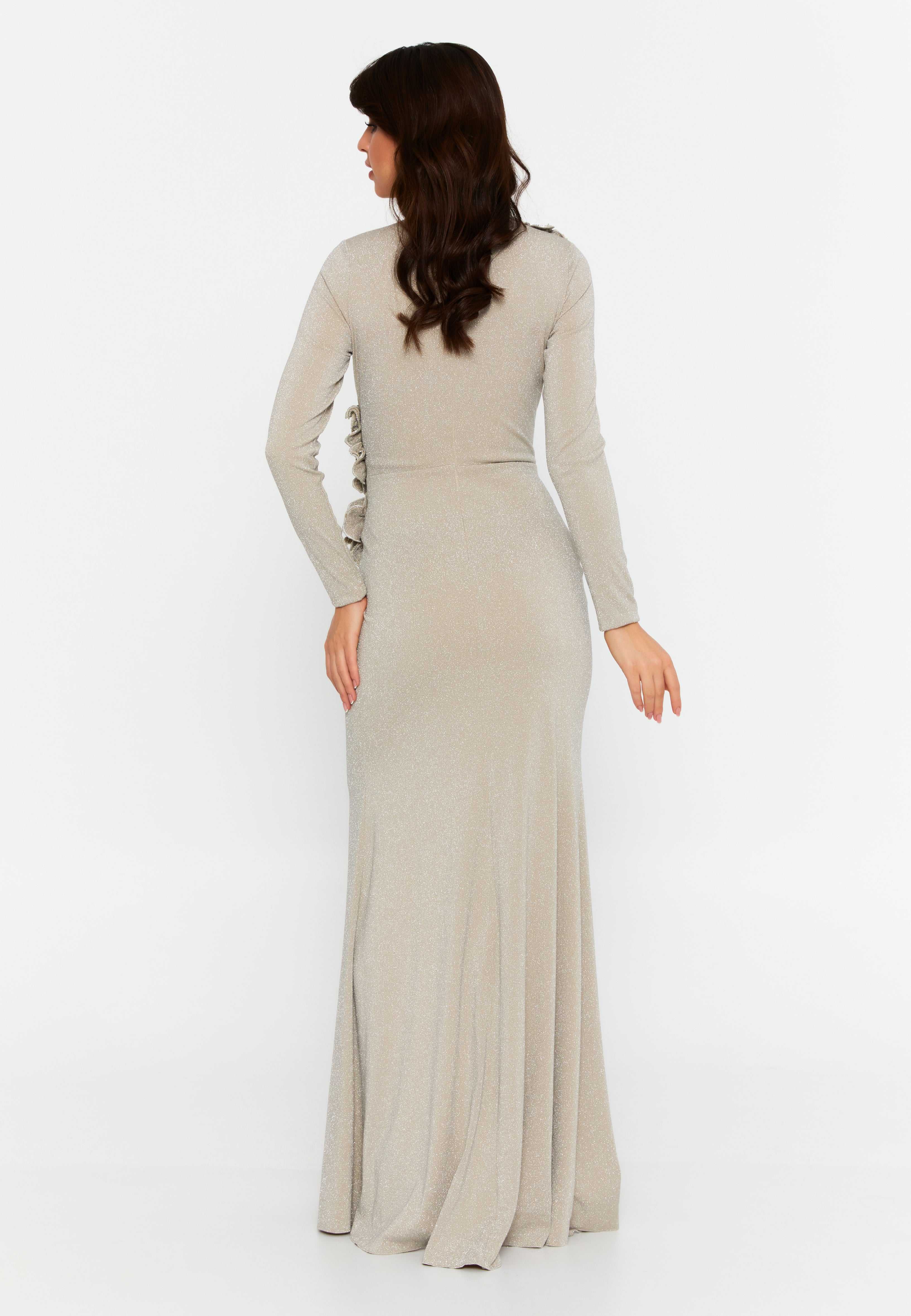 high neck wedding dress