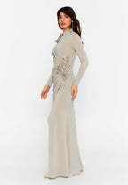 high neck wedding dress