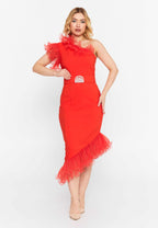 one shoulder maxi dress