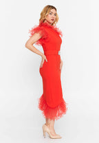 one shoulder maxi dress