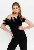 strapless jumpsuit