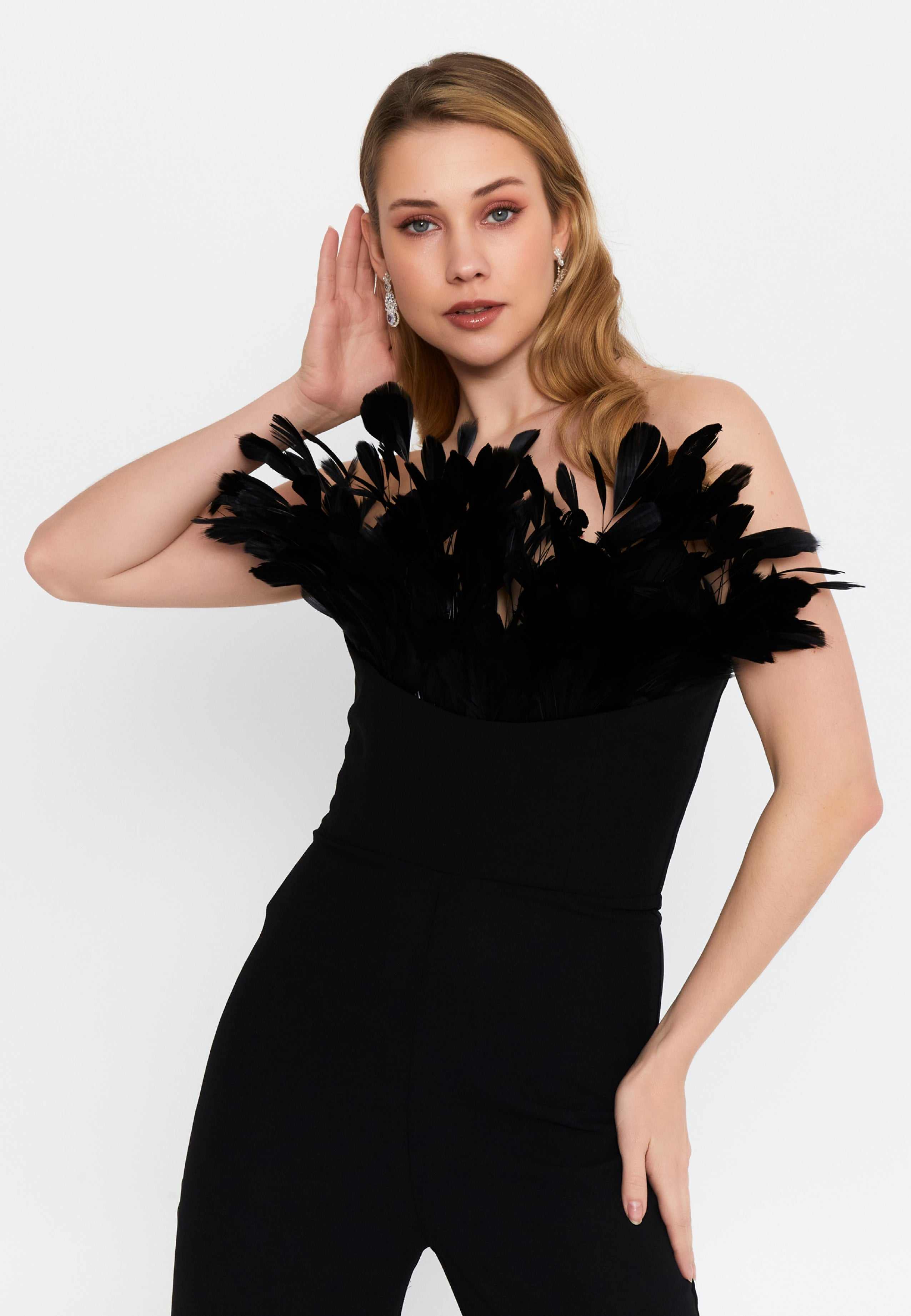 strapless jumpsuit