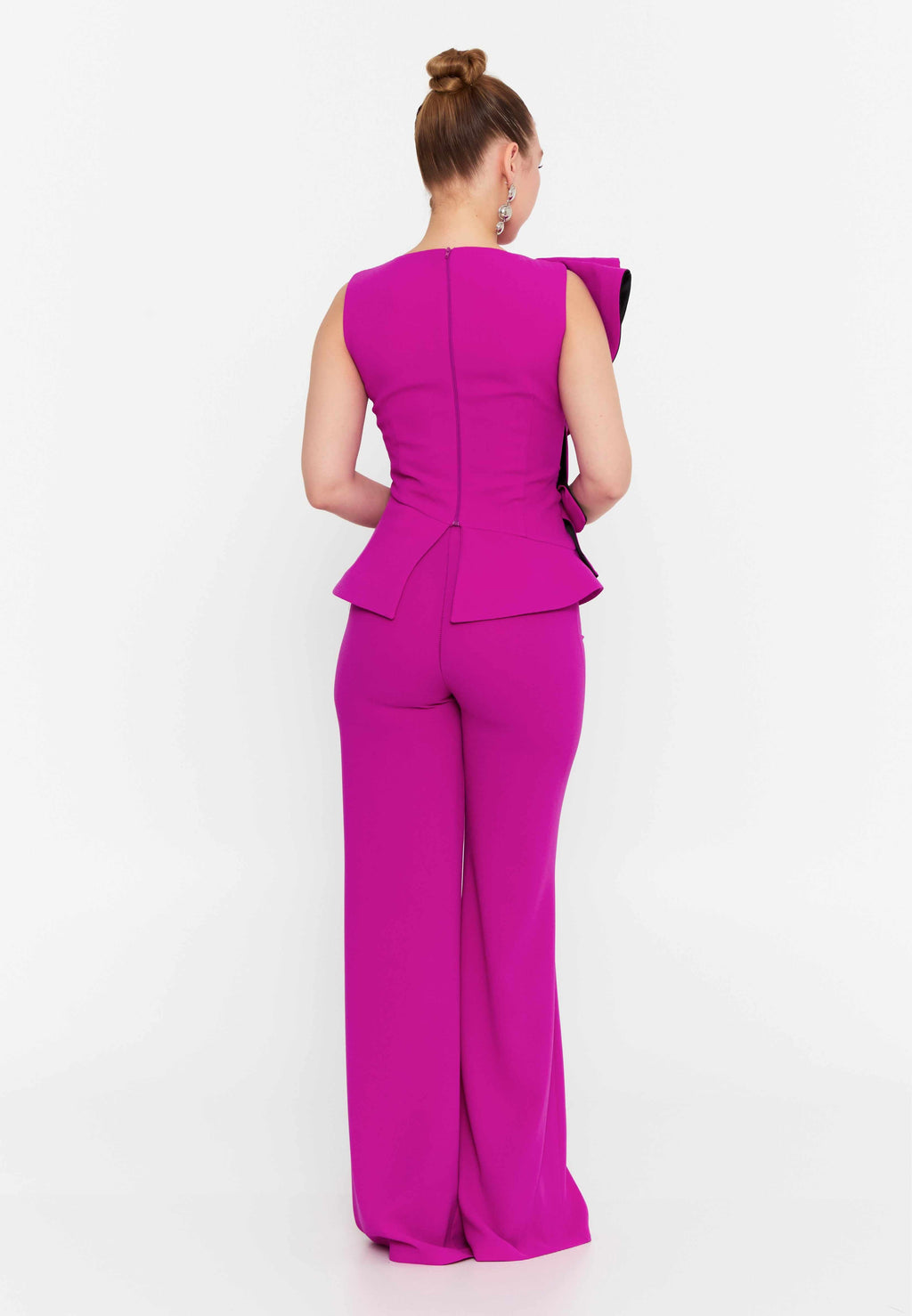 high waisted wide leg trousers