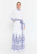 white maxi dress