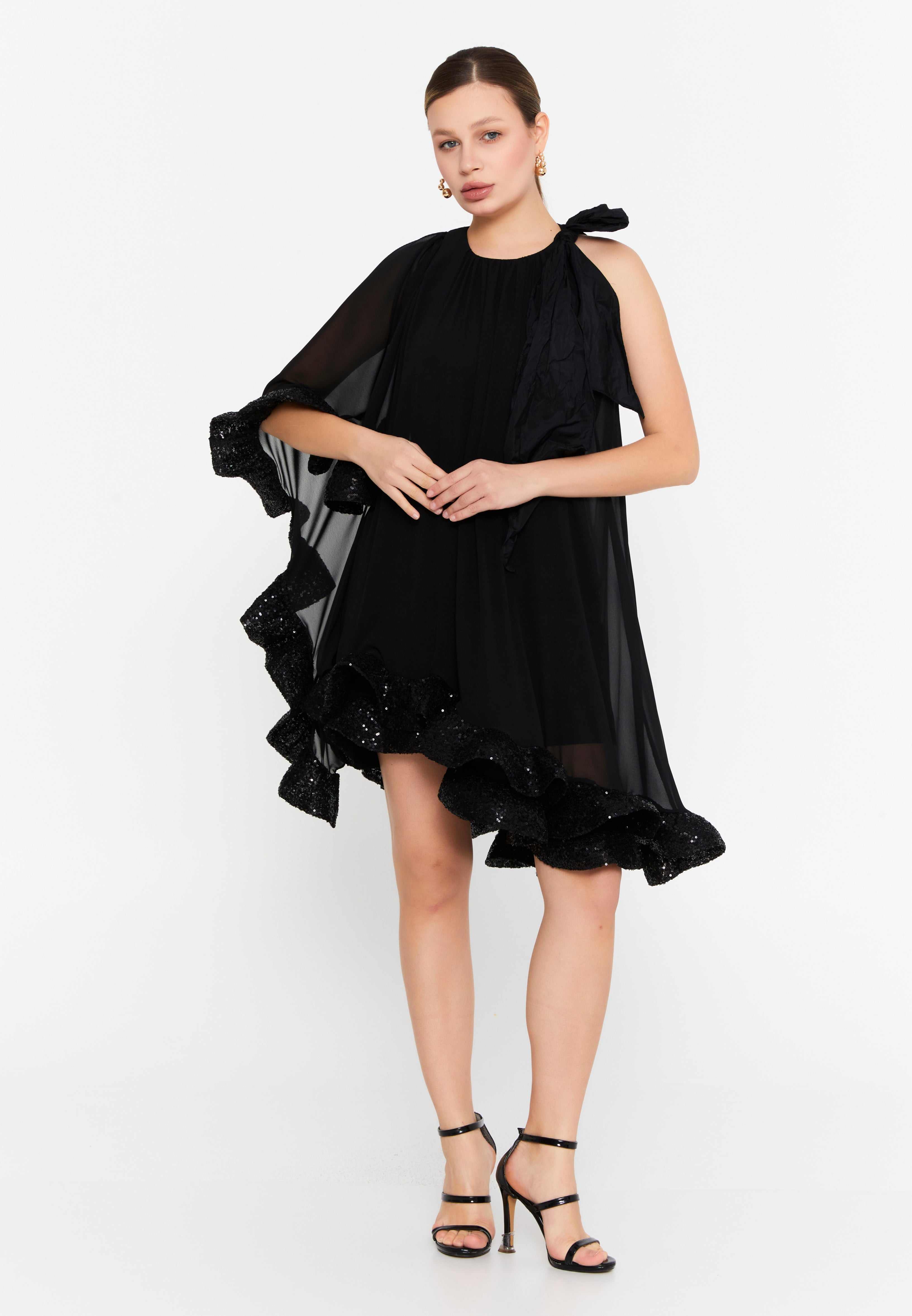 ruffle Mini Dress