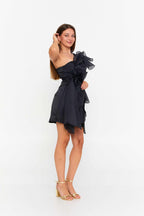 draped Mini Dress