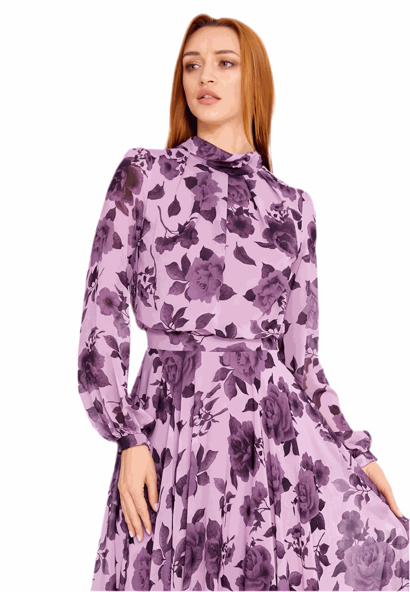 long sheer sleeves