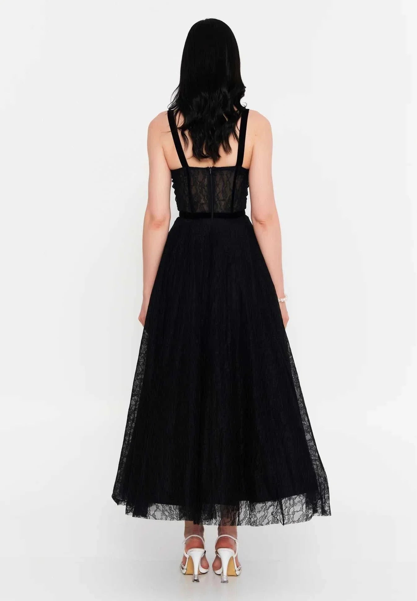 sheer lace dress