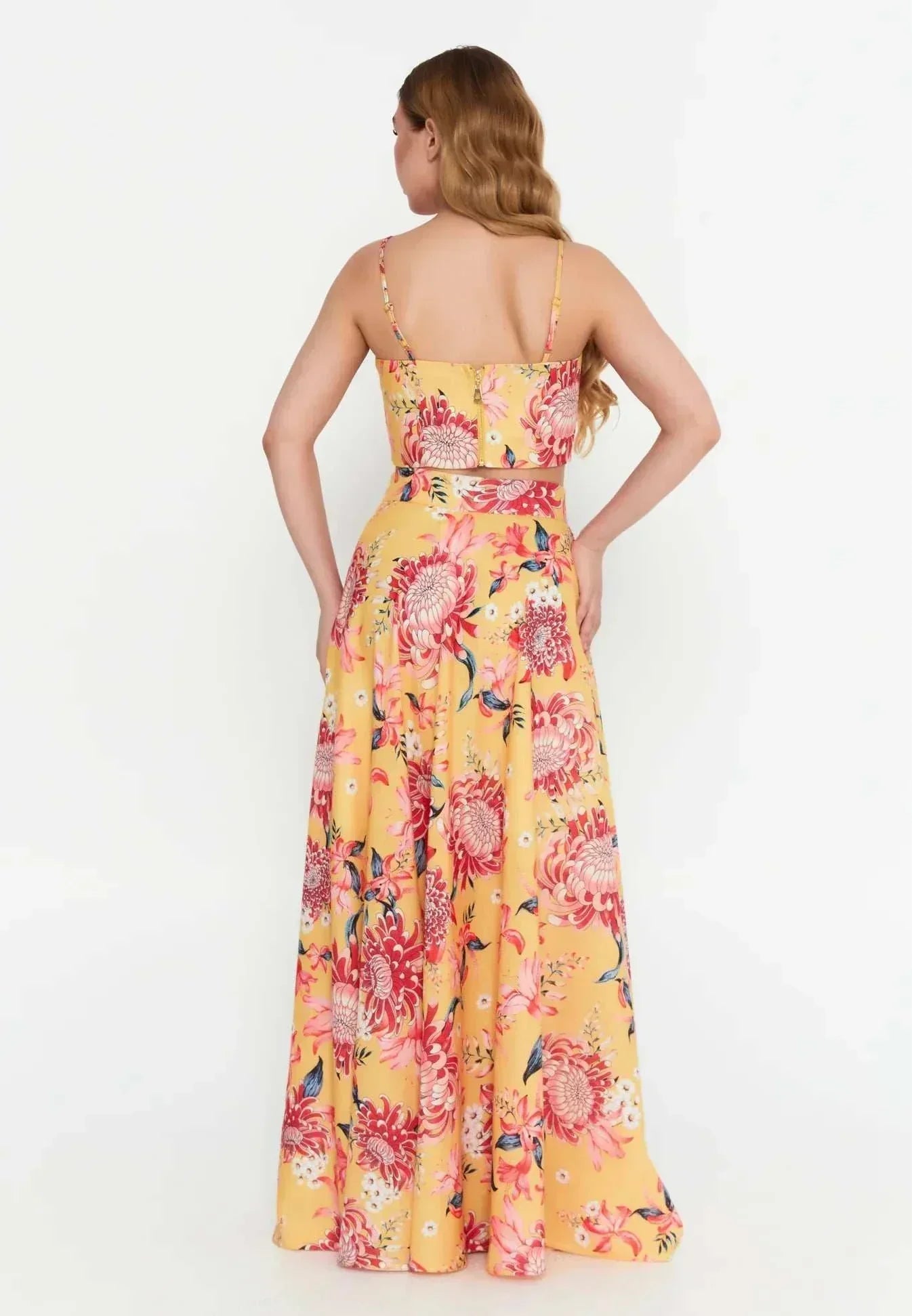 Crop Top and Maxi Skirt Set