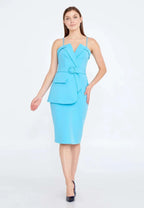 belted mini dress