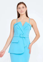 belted mini dress