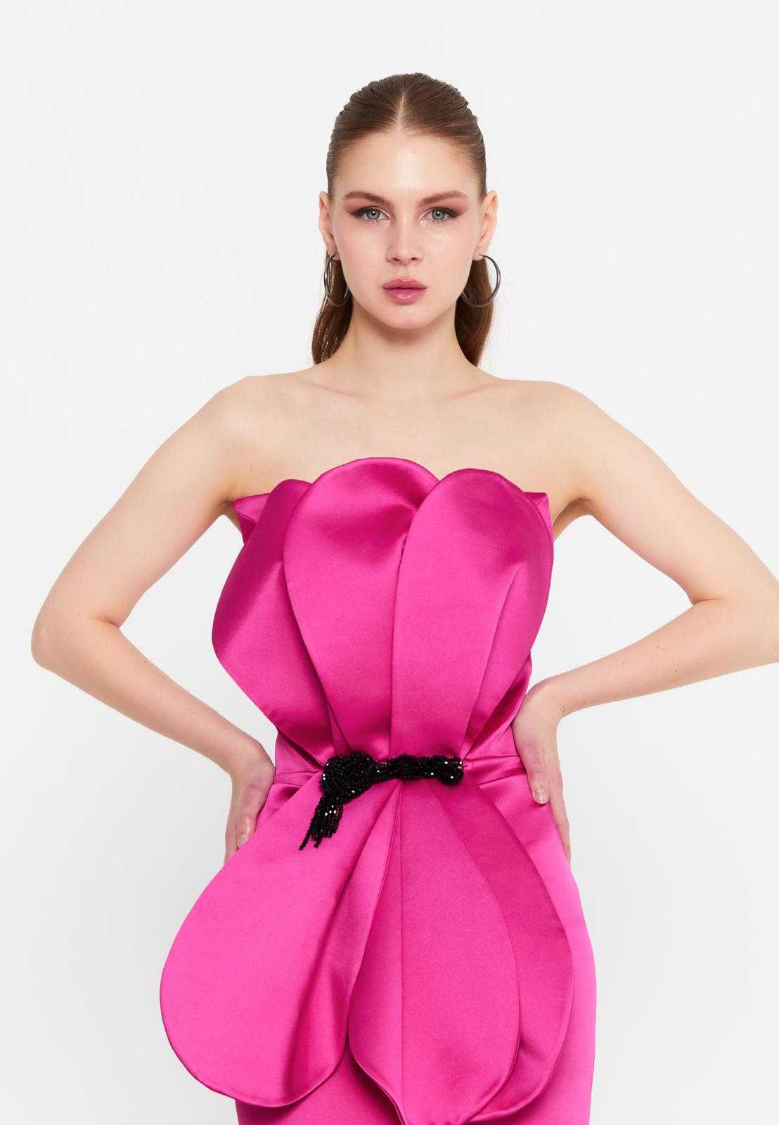 strapless mini dress